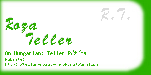 roza teller business card